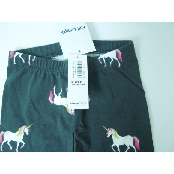 Infant Girl Old Navy Printed Jersey Rainbow Unicorn Leggings Size 18-24M - Picture 3 of 5